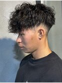 スペインカールツイストスパイラルパーマメンズマッシュ熊谷高崎