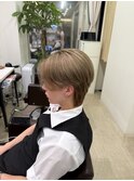 メンズカット、ミルクティーベージュ