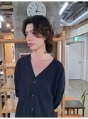 メンズナチュラルパーマヘア