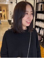 ジリ(JILI)&nbsp;3分で決まるレイヤーボブ×透明感ブラウン▽福永