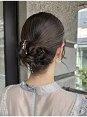 結婚式参列ヘアセット♪まとめツヤカチモリ