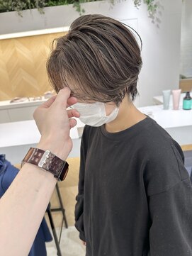 stair : case ginza7【ステアケース】 大人ナチュラルハイライトミルクティーベージュショートボブ