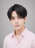 【10代メンズ縮毛矯正センターパート】マッシュツーブロック