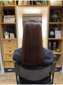 ミディアムヘア×美髪矯正！
