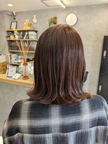 リンク(Link)&nbsp;ウォームブラウン☆外ハネミディ