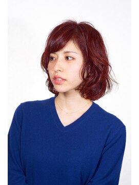 レパーン(Lepa) ニュアンスボブonマルサラカラー