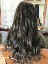 フィックスヘアー なんば(FIX-hair)&nbsp;３Ｄハイライト!!ブルージュ/ブルーシルバー/チャコールグレー