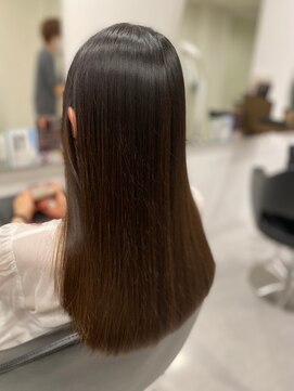 アフロディーテ 銀座(APHRODITE GINZA) 前髪/こなれミディ/ウェーブパーマ/アンブレラカラー/銀座