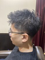 ヒロギンザバーバーショップ 神楽坂店(HIRO GINZA BARBER SHOP)&nbsp;もみあげが濃い方必見スタイル！テーパーカット！低めフェード