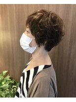 女性専用サロン シェリール パーマショートヘア