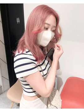 シピ バイ ブレス(shipi. by brace) コーラルピンク×チェリーピンク/裾カラー