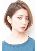 前下がりボブ・ 内巻きワンカール・ ボブショート・暗髪
