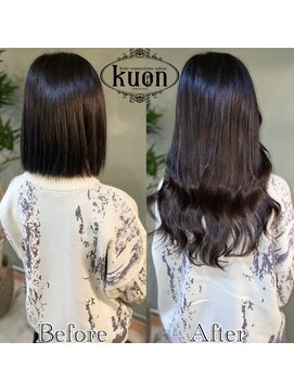 クオン(kuon) モテモテ間違いなし♪黒髪韓国ヘア【シールエクステ】