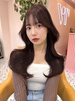 ボタン シブヤ(VOTAN SHIBUYA)&nbsp;ピンク/ブラウン/レイヤー/カラー/カット/韓国/渋谷