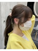 韓国レイヤー/韓国風/ボブ/髪質改善/黒髪/ブリーチなし〔池袋〕