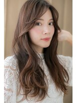 カバーヘアアンドスパ ブリス 浦和(COVER HAIR&SPA bliss)&nbsp;ミルクティーアッシュハイライト波巻きロング314Y浦和20代30代