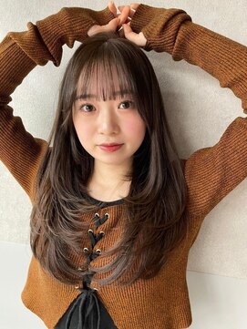 ロンドウル 熊本(Lond ulu) 髪質改善艶ロングレイヤーカット顔周り姫カット[熊本/上通/下通]