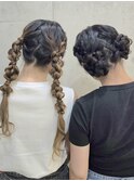イベント♪お揃いヘアセット