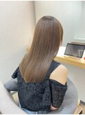 オリーブベージュ×髪質改善メテオカラー