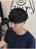 波巻きパーマツイストスパイラルパーマスペインカール