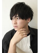 ココ 本八幡(KOKO) □スパイキーショートブルーブラックフェザーパーマサーフカール