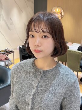 ウノプリール 西梅田ハービスプラザ店(uno pulir) 【JUNYA HANDA】20代にオススメ内巻きボブスタイル