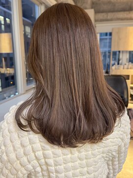 マッシュ チャヤマチ(MASHU chayamachi) 柔らか透明感カラー/ブリーチなし/オリーブブラウン/大阪梅田