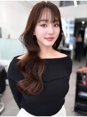 韓国風レイヤーカット顔まわりくびれオルチャン堀江
