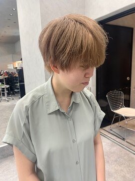 ヘアーテラスエム 奈良店(hair terrace M) 【ハイトーン】【ミルクティーベージュ】【ハイライト】