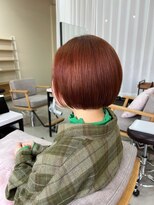 マインドヘアー(MiND HAiR)&nbsp;オレンジブラウンボブ髪質改善トリートメント艶感ショート__170