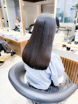 ロンド ロワール 門前仲町(Lond Loire) ボブショートボブ縮毛矯正ベージュグレージュ門前仲町