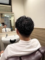 銀座マツナガ 神田店&nbsp;30代40代大人オシャレ爽やか刈り上げスパイラルパーマ