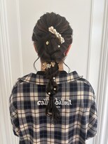 モア 岡崎(more)&nbsp;【ヘアセット】編みおろしポニーmore岡崎店大山
