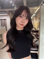 フラッグヘア 新宮店(Flag HAIR)&nbsp;レイヤーカットブラウンカラーツヤカラー酸性ストレート