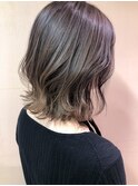 ミルクティーグレージュ × 外ハネロブ