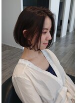 アーロン(aaron)&nbsp;お客様スタイル☆あごラインのシンプルボブ