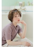 小顔シースルーバングショート1【N°3~hair lounge~溝の口店】