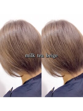 ヘアーメイク トレコローリ(hair make trecolori) 【trecolori 津田沼】ミルクティーベージュ