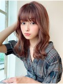 【eri 】韓国風ヘア ヨシンモリ 暖色系カラー　ミディアム髪型