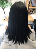 黒髪柔らかストレート