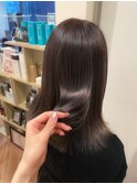 【Zina千早】くびれヘア/うる艶髪/グレイアッシュ/20代30代40代