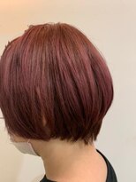 ヘアブランコブランコ 横浜(hair blanco_blanco) 似合わせカット/くびれヘア/デザインカラー/艶ボルドー[横浜駅]