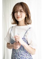 マグノリア(MAGNOLiA) イヤリングカラーがポイント♪ニュアンスボブルフ・・・HINATA