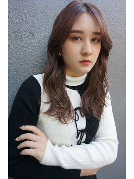 ブゾン(buZon) 【buZonブゾン】アッシュブラウン×顔まわりレイヤー