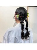卒業式ヘアセット
