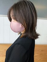 アイティーバイアルバム 八王子店(IT by ALBUM)&nbsp;ボブレイヤー_斜めバンググレージュカラー_ba408042