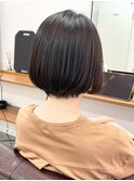【白髪染め可】ボブショート ビフォアー＆アフター/白髪ぼかし