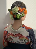 ライク ベター(like better)&nbsp;卒業式ミニボブアレンジ//生花アレンジ