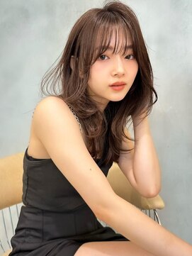 マシェリー バイ ロンド 金山(Ma cherie by Lond) ブリーチなしピンクブラウン/レイヤーカット×エアリーロング