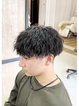 メンズギフト(men's GIFT) 刈り上げツーブロックツイストスパイラルパーマメンズマッシュ